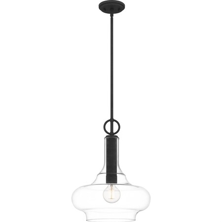 Quoizel Beachmont 1-Light Mottled Black Pendant QP5583MB